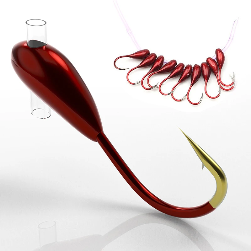 Fishing Hook Barbless - 10/20PCS 겨울 얼음 낚시 후크 높은