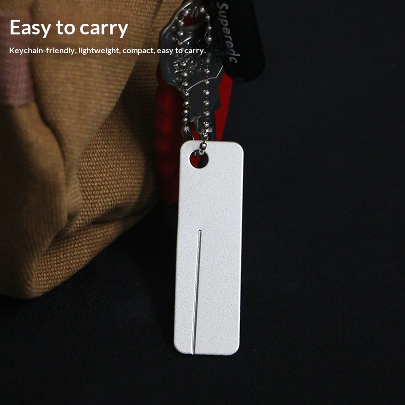 Fishing Hook Sharpener - 미니 다이아몬드 연마석 열쇠고리 도구 낚시