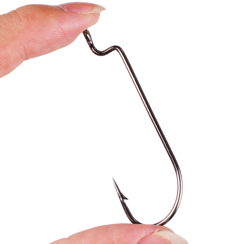 고탄소강 좁은 크랭크 후크, 낚시 후크, 소프트 미끼  - Fishing Hook Barbless 리뷰 및 가격