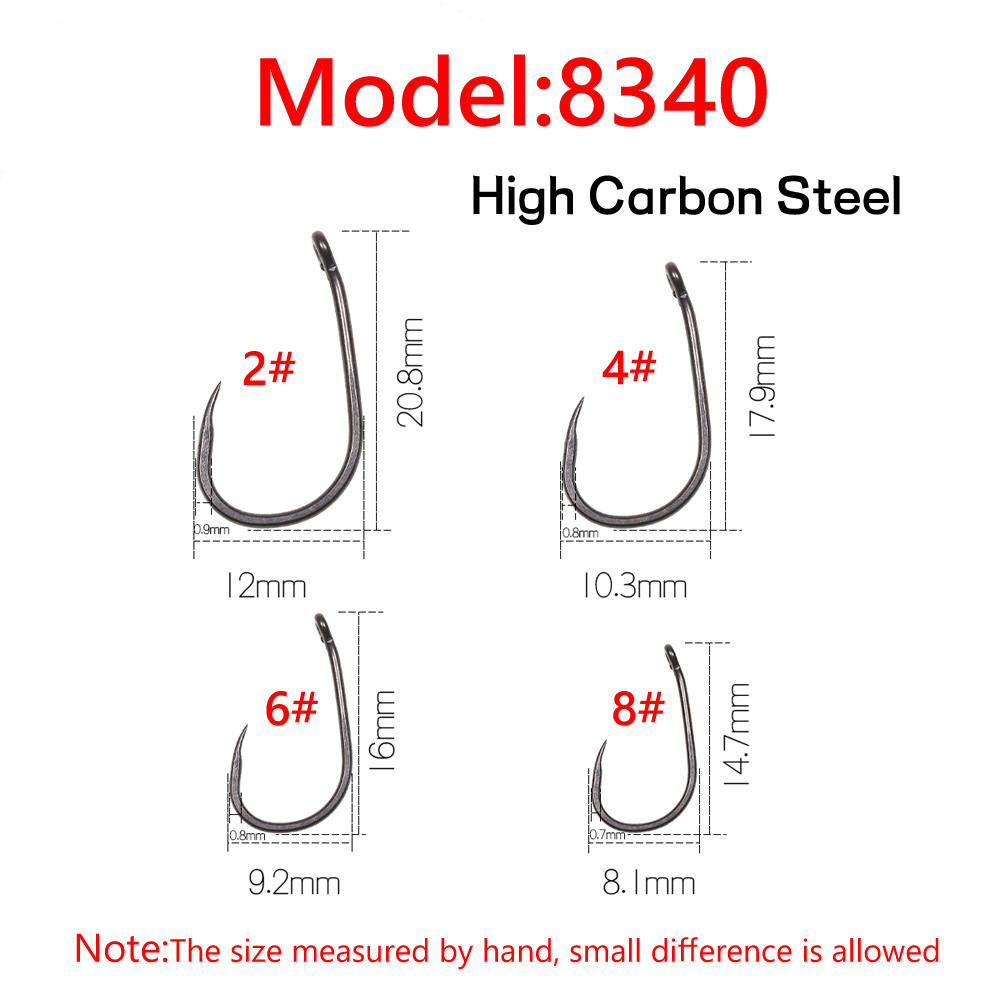50개입 무광 블랙 잉어 낚시 바브리스 훅 다운 벤트  - Fishing Hook Barbless 리뷰 및 가격