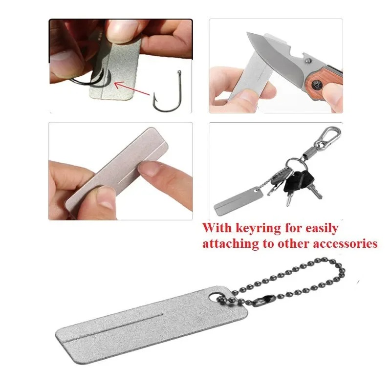 미니 다이아몬드 연마석 열쇠고리 도구 낚시 바늘, 칼, - Fishing Hook Sharpener 리뷰 및 가격