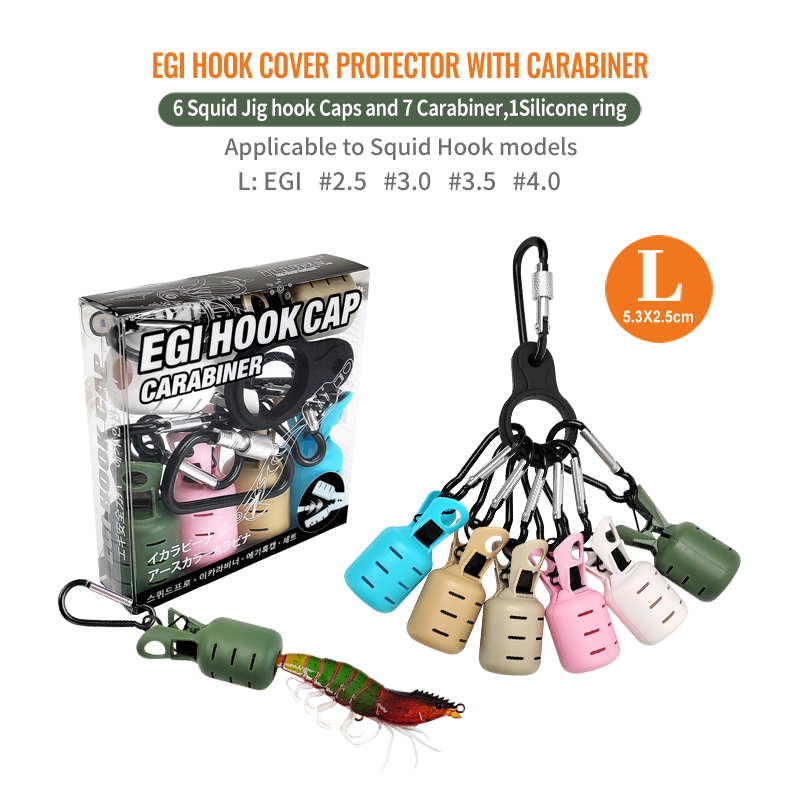 새로운 오징어 지그 미끼 보호기 키트 6pcs Webf - Fishing Hook Jig 리뷰 및 가격